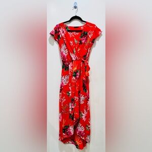 Scobe High Low Faux Wrap Maxi Dress